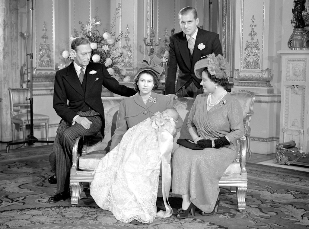 Queen Elizabeth, Prince Charles, Prince Philip, Christening